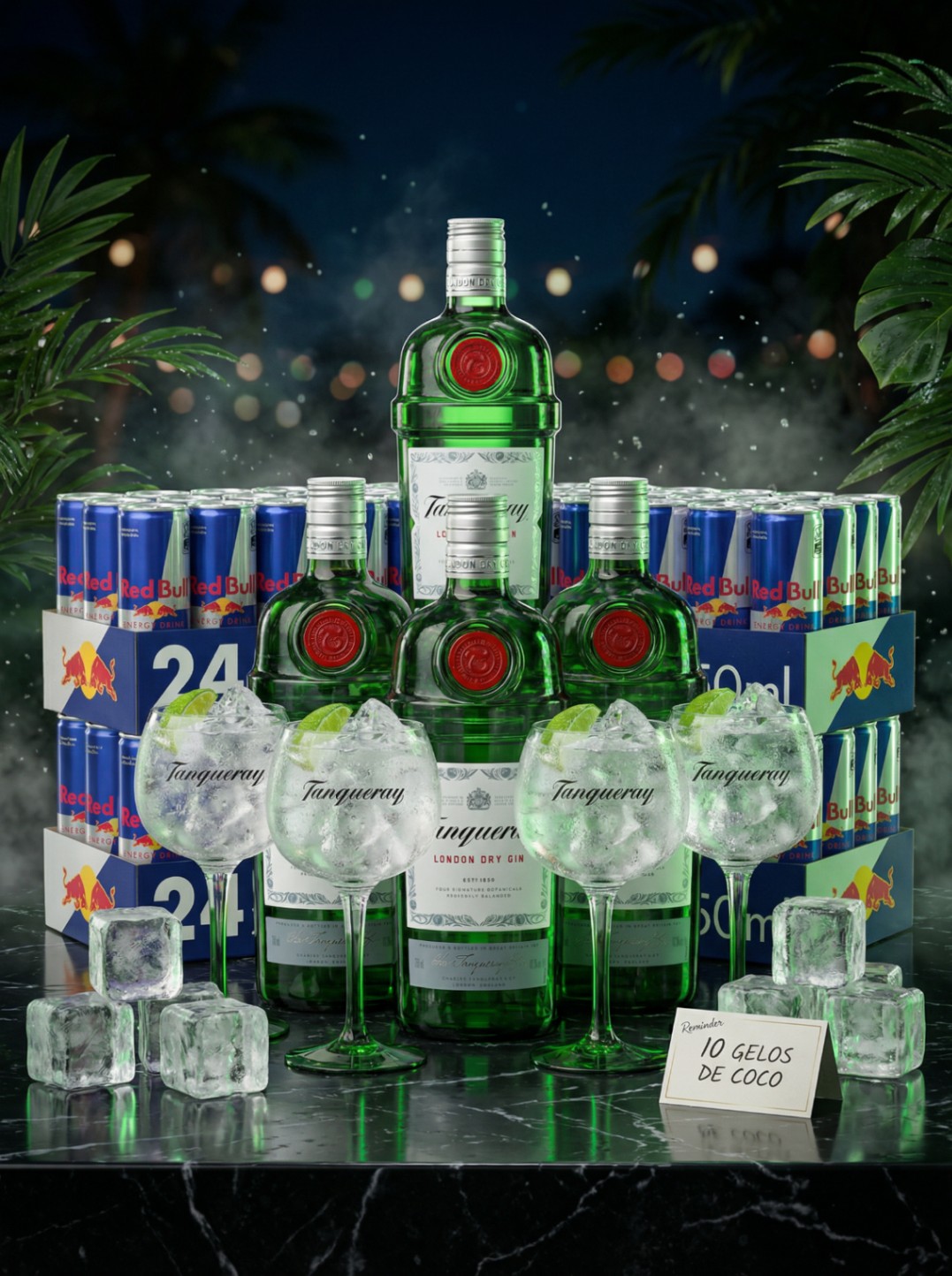 COMBO TANQUEIRAY – Comprou Levou 4 Taças Oficiais da Tanqueray