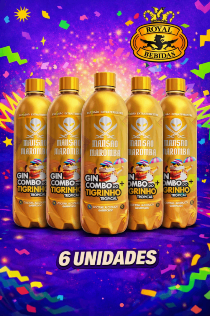 Bebida Mista Gin Tropical Tigrinho Mansão Maromba 1L