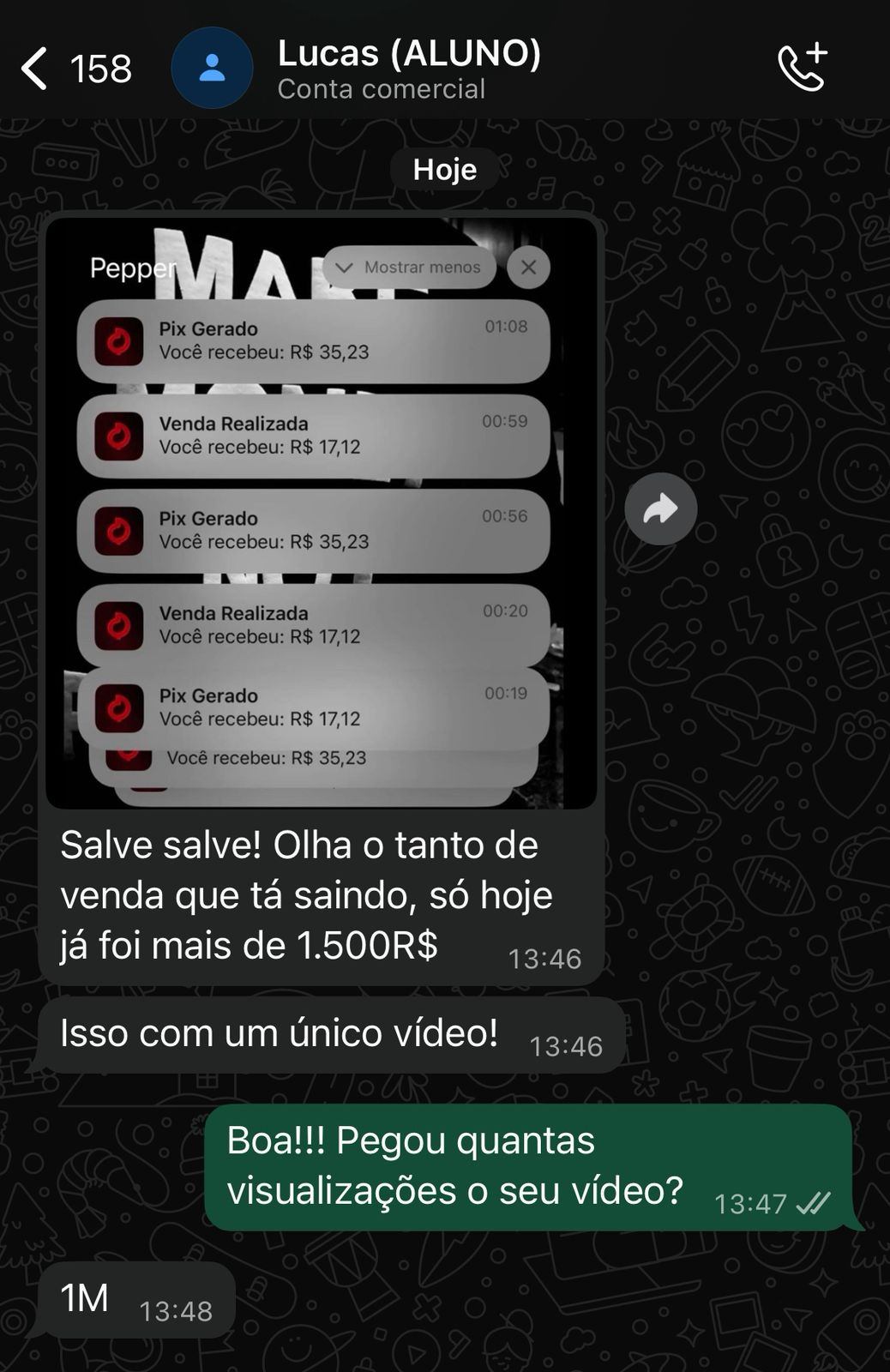 Prova social de Lucas O.